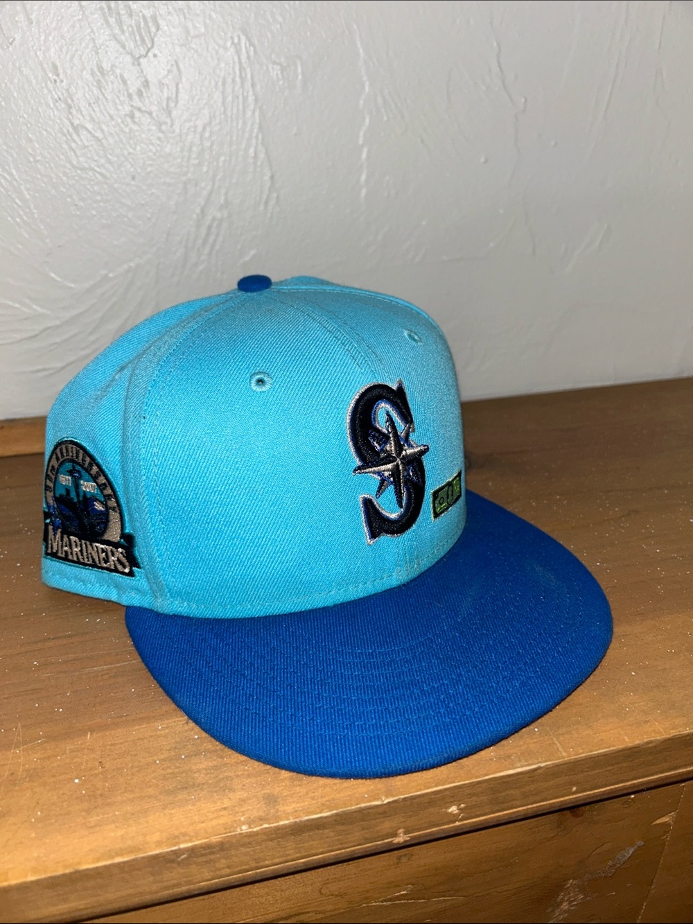Seattle Mariners Fitted Hat - Teal & Royal Blue
